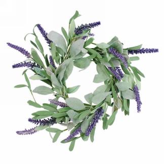 PURPLE LAVENDER WREATH (7"D)