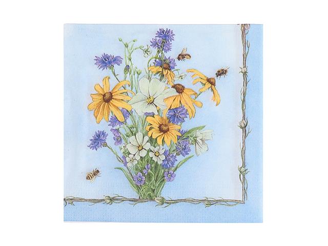 20 PACK LUNCHEON 3 PLY NAPKIN (DAISIES & BEES)