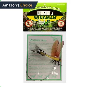 DRAGONFLY WINGMAN CLIP-ON NATURAL & ORGANIC CONCEPT DEER AND HORSE FLY REPELLENT