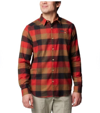 MEN'S FLANNEL LONG SLEEVE SHIRT - NAVY CLASSIC MULTI TARTAN