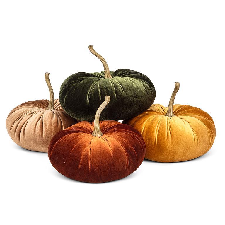 LARGE VELVET PUMPKIN