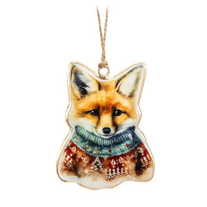 RED FOX IN SWEATER 4"H