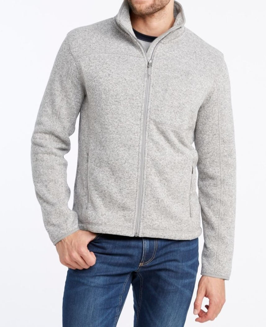 MEN'S FULL ZIP JACKET - SILVER