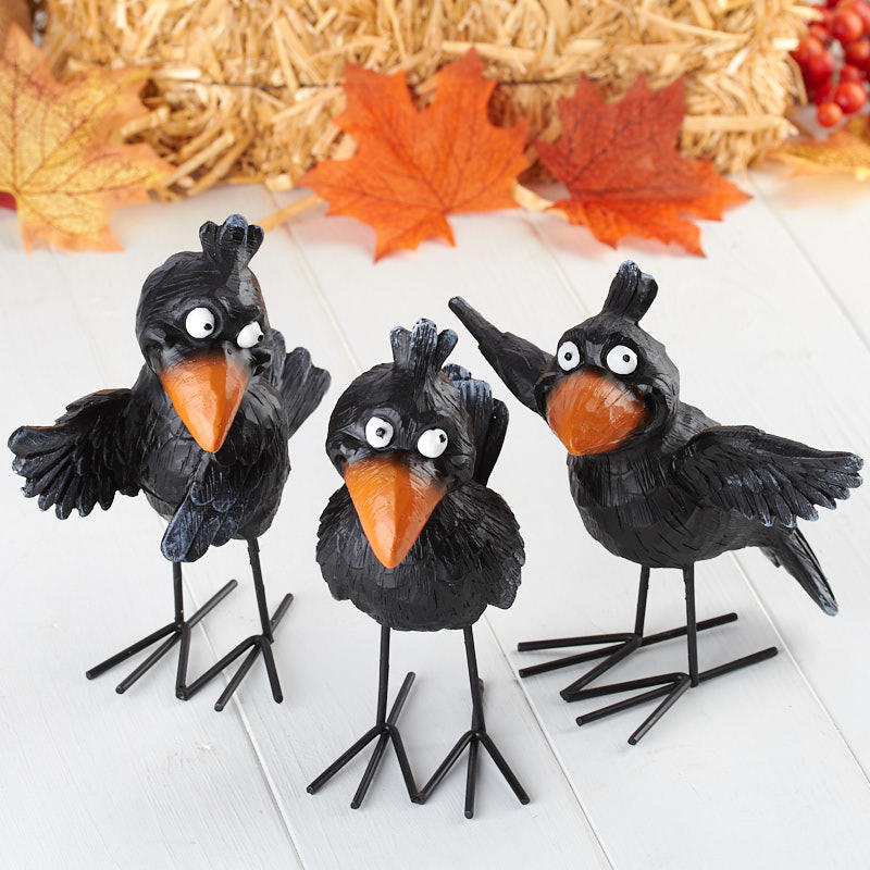 HALLOWEEN CROW DECOR