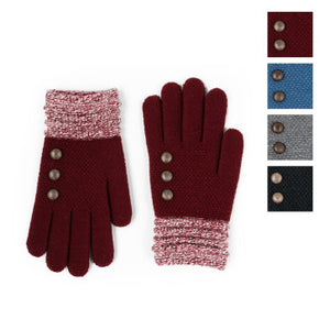 WOMEN'S GLOVES WITH BUTTONS