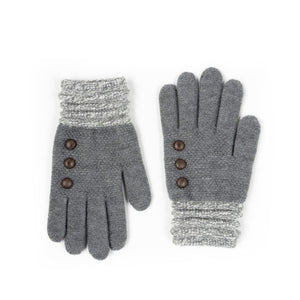 WOMEN'S GLOVES WITH BUTTONS