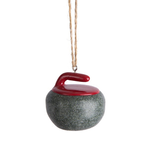 CURLING ROCK ORNAMENT