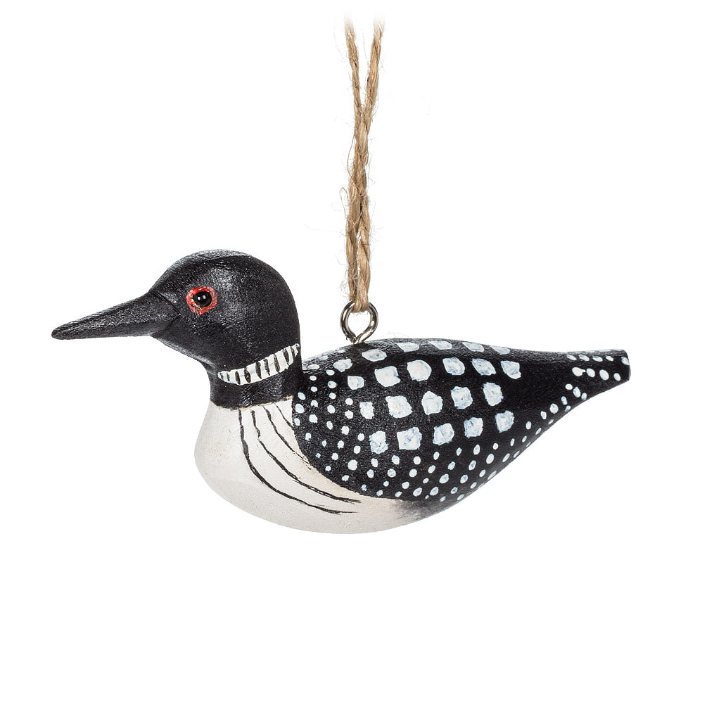 ABBOTT - LOON CARVED ORNAMENT